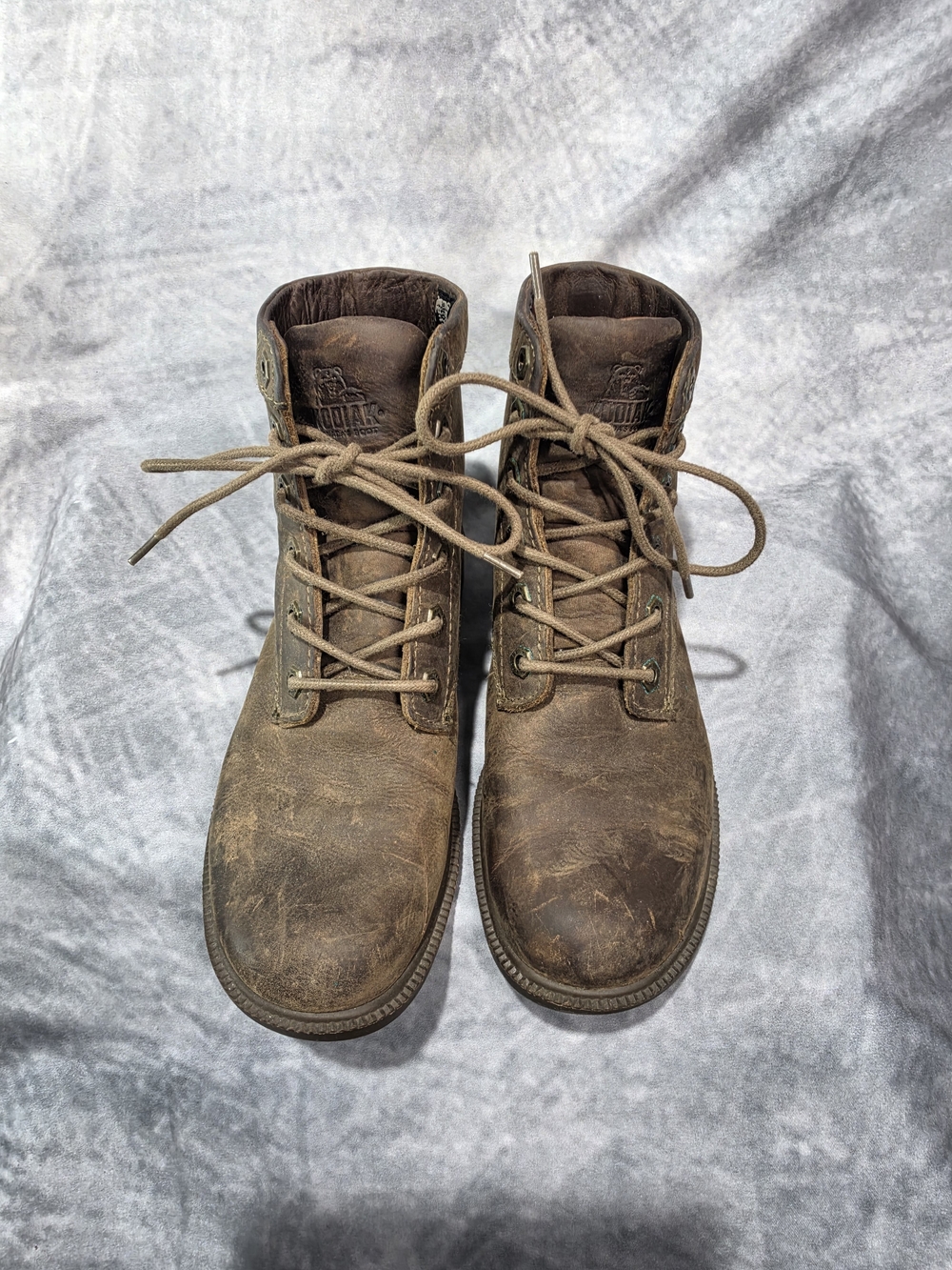 Kodiak Brown Leather Lace-Up Women's Boots
